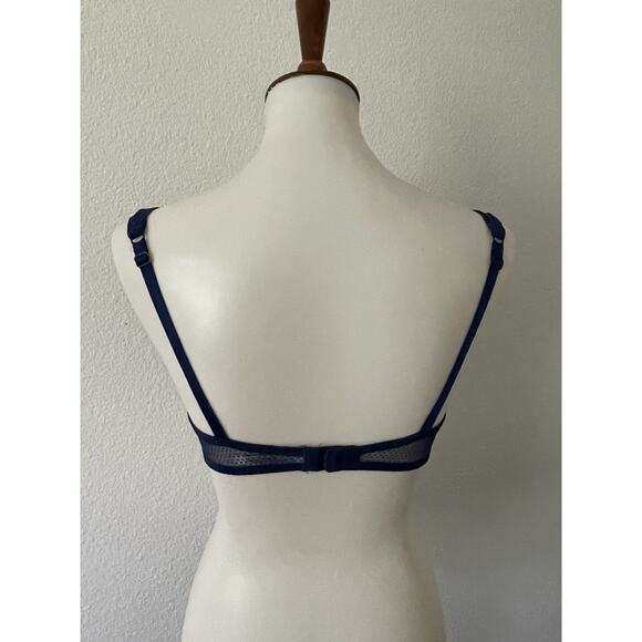 Adore Me Bra Push Up Embroidered Print Intimates Lingerie - Picture 7 of 12